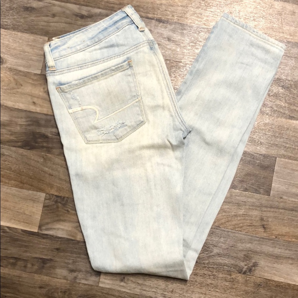 American Eagle distressed bootcut skinny jeans
